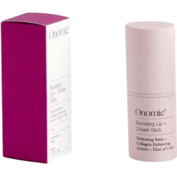 ONOMIE Boosting Lip + Cheek Hydrating & Collagen Stick Aquaitaine Orchid 8g NIB - Picture 3 of 3